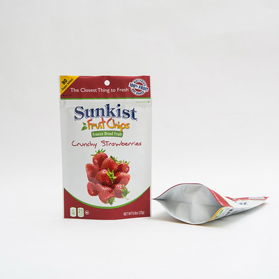 80 मिमी मैट ओपीवी ज़िप लॉक पाउच मुद्रित प्लास्टिक 0.8oz सूखे फल पैकिंग बैग खड़े हो जाओ: