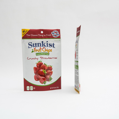 80 मिमी मैट ओपीवी ज़िप लॉक पाउच मुद्रित प्लास्टिक 0.8oz सूखे फल पैकिंग बैग खड़े हो जाओ: